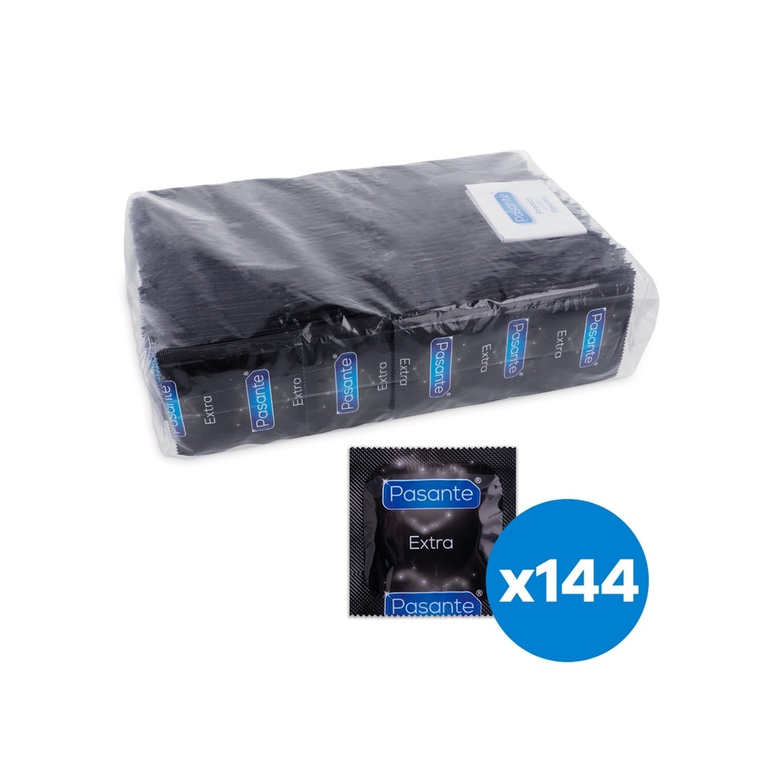 Preservativos Pasante Condoms Extra sem caixa 144 Unidades - PR2010363465